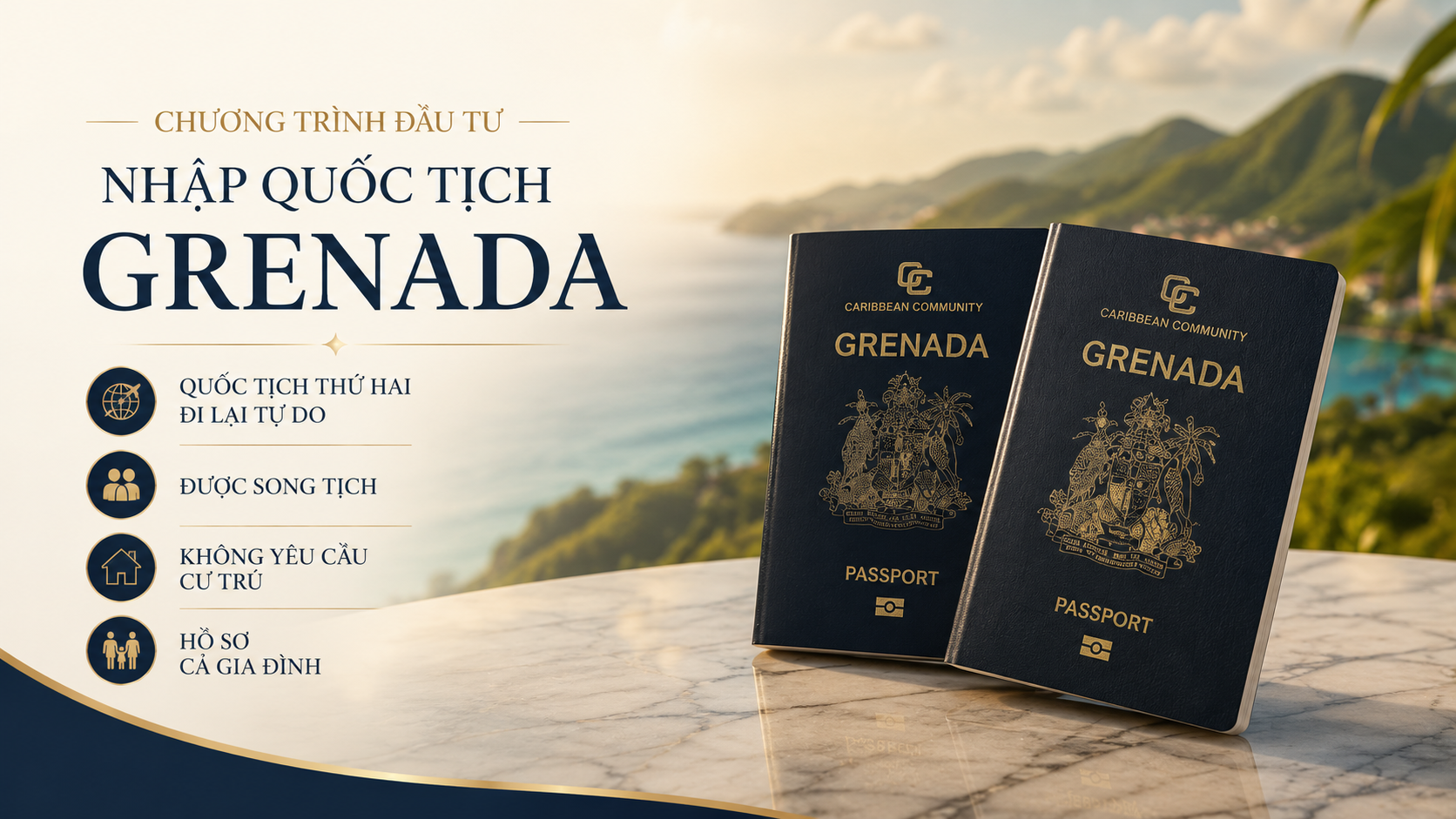Đầu tư nhập quốc tịch Grenada - AT Express