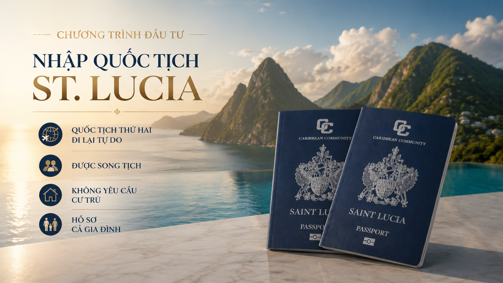 Chương trình đầu tư nhập quốc tịch Saint Lucia